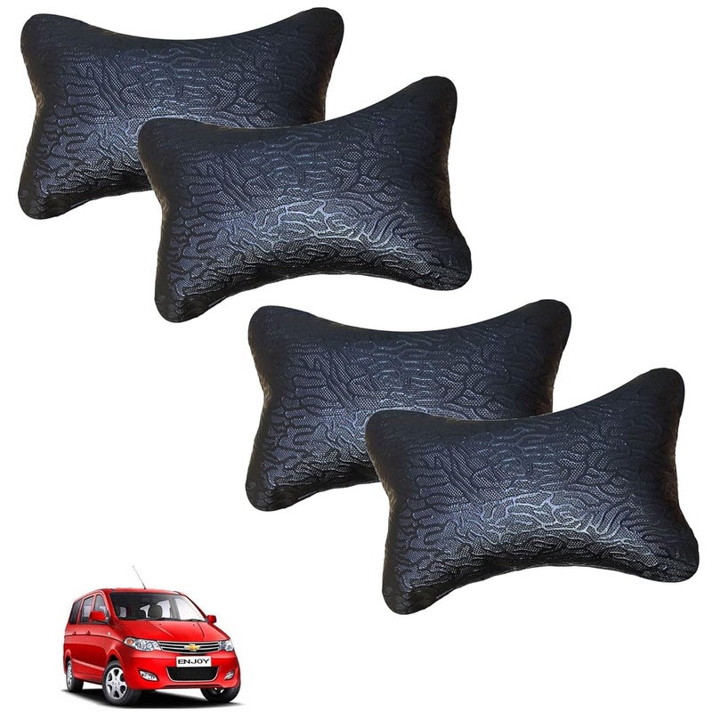 Kandid Kandid AdroitZ Abstract Print Spongy and Classy Look Car Neck Rest PillowSet of 4 for Enjoy_PR251  - Image 1