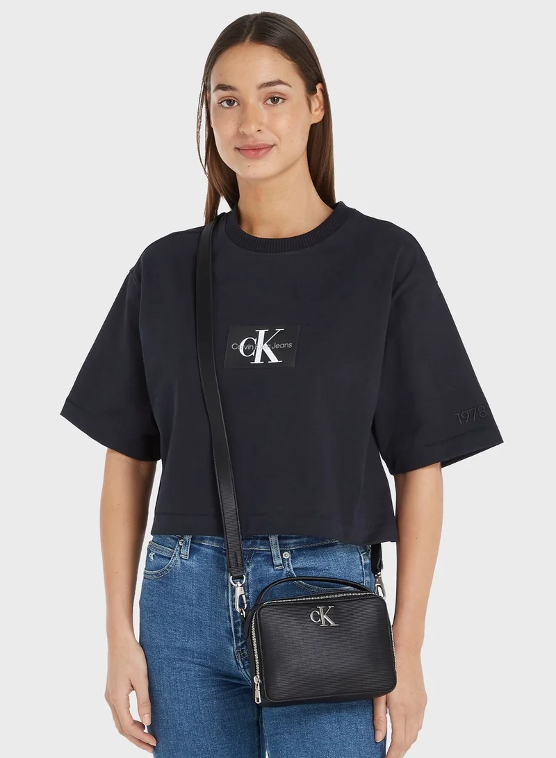 CALVIN KLEIN Monogram Detailed Crossbody