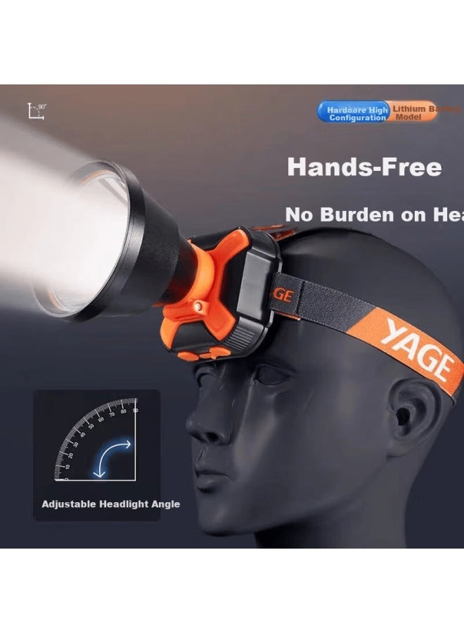 Yage High-power Headlamp Long-lasting Rechargeable Outdoor Headlight For Fishing Night Climbing Sea Hunting Mining - Image 2