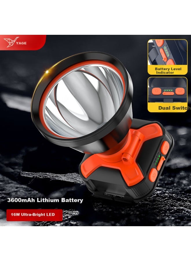Yage High-power Headlamp Long-lasting Rechargeable Outdoor Headlight For Fishing Night Climbing Sea Hunting Mining - Image 1
