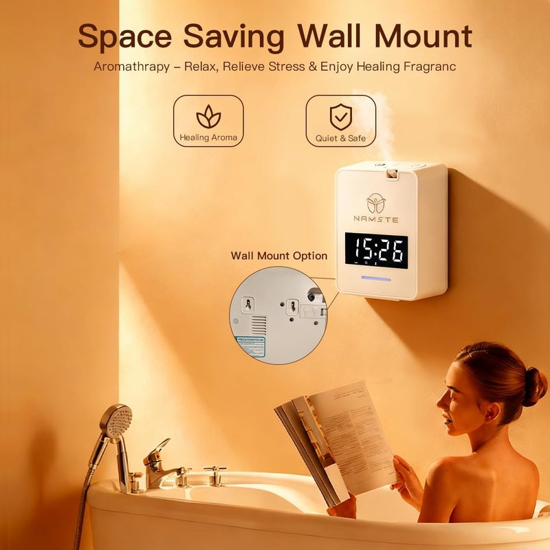 NAMSTE Smart Diffuser for Home 300ML Bluetooth Aromatherapy Waterless Diffuser Aromatic Devices Fragrance Machine Humidifier for Room, Office, Spa, Apartments - Image 3