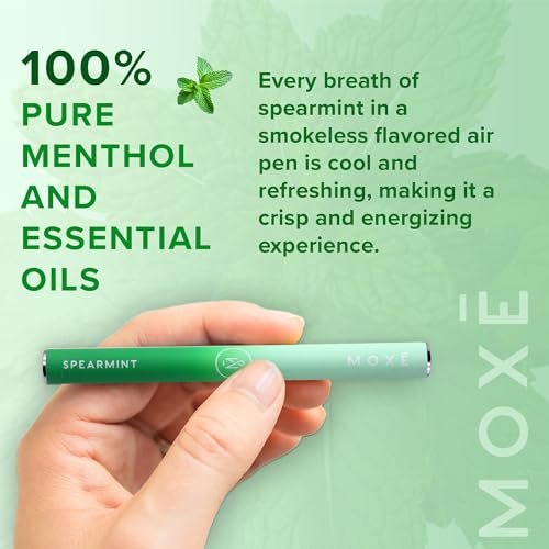 MOXE Natural Spearmint Air Inhaler Non Electric LongLasting Flavored Air Refreshing Support Oral Fixation Spearmint Menthol Essential Oils Craving Relief 3 Pack - Image 5