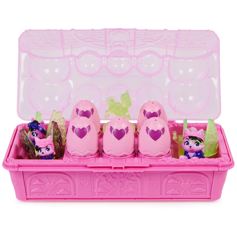 Hatchimals CollEGGtibles, Rainbow-cation Wolf Family Carton with Surprise Playset, 10 Characters, 2 Accessories, Kids Toys for Girls - Image 2