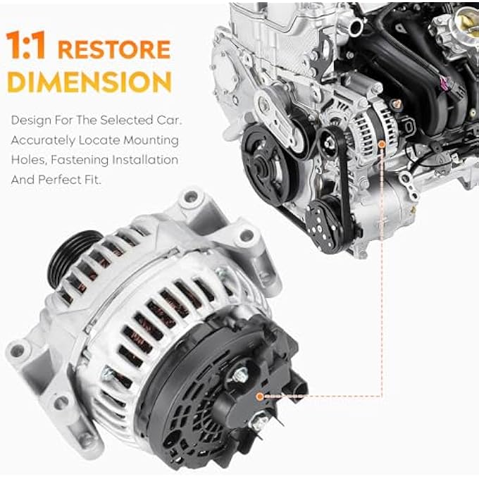 AEagle New Alternator for Mercedes Benz C300 2009 2010 2011 2012 3L, Glk350 2010-2012 3.5L - Image 3