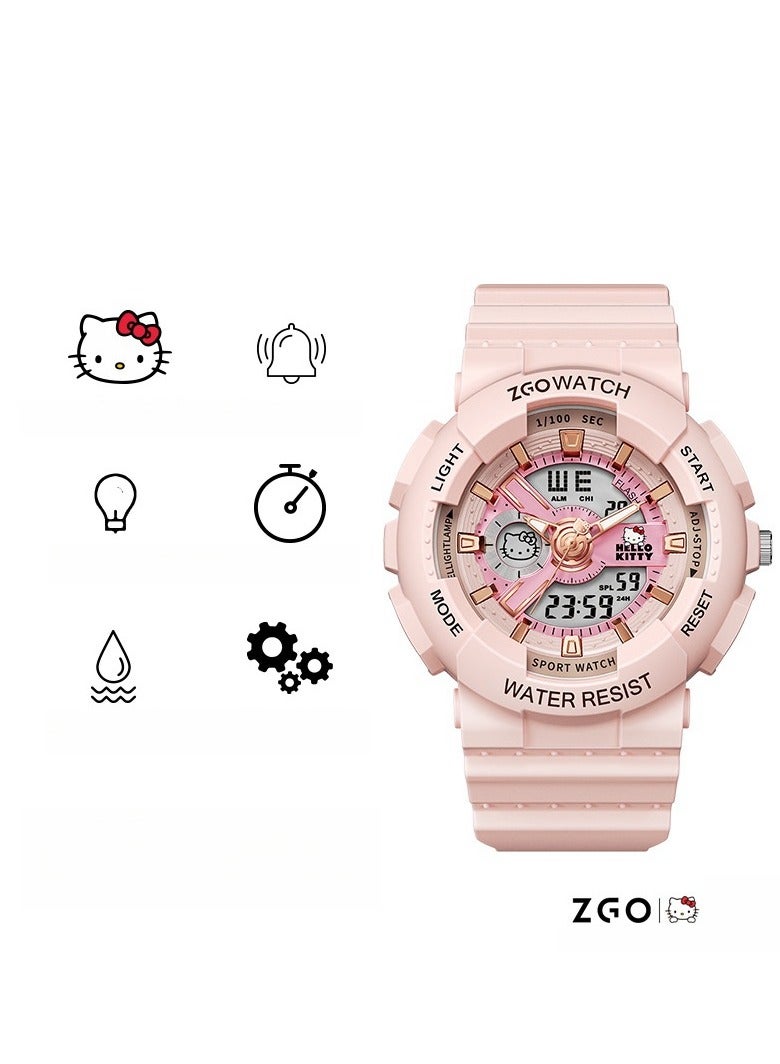 ZGO ساعة أطفال هدية مقاومة للماء ومضادة للسقوط ساعة طلاب رياضية لامعة ساعة إلكترونية - Image 1