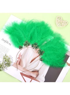 YAHPERN St.Patrick'S Day Headbands For Women Glitter Shamrock Hat Lucky Leaf Hairband Irish Holiday Feather Headwear St.Patrick'S Day Hair Accessory Party Favors Gifts  - Image 3