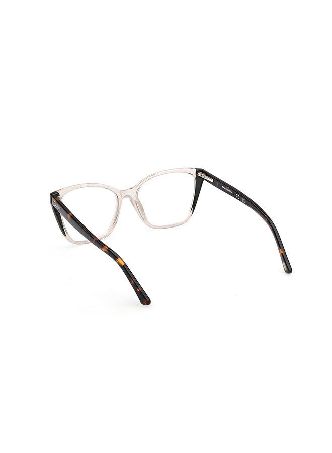 SKECHERS Women's's Cat Eye Eyeglass Frames Shiny Light Brown SKECHERS SE5010205753 53 mm - Image 3