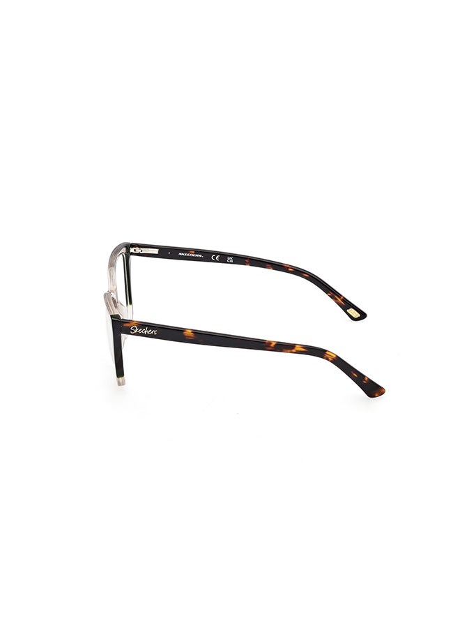 SKECHERS Women's's Cat Eye Eyeglass Frames Shiny Light Brown SKECHERS SE5010205753 53 mm - Image 2