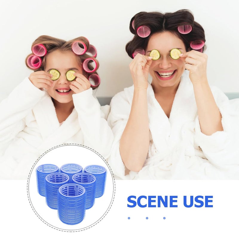 30pcs Hollow Hair Curlers for Bangs and Roots 4.4cm Diameter Heatless Plastic Rollers for Long and Short Hair Volume Styling - Image 3