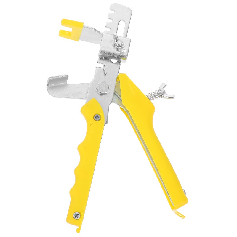 Tile Positioning Leveler Equalizer Tile Correction Levele Assist Household Room Tile Locator Pusher (Yellow) - Image 1