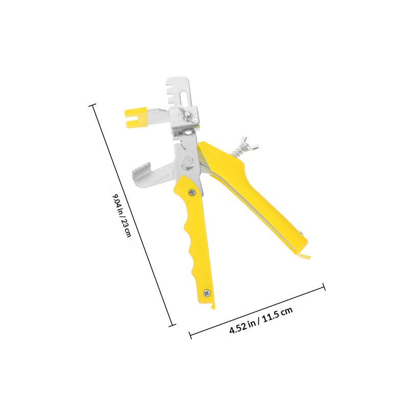 Tile Positioning Leveler Equalizer Tile Correction Levele Assist Household Room Tile Locator Pusher (Yellow) - Image 2