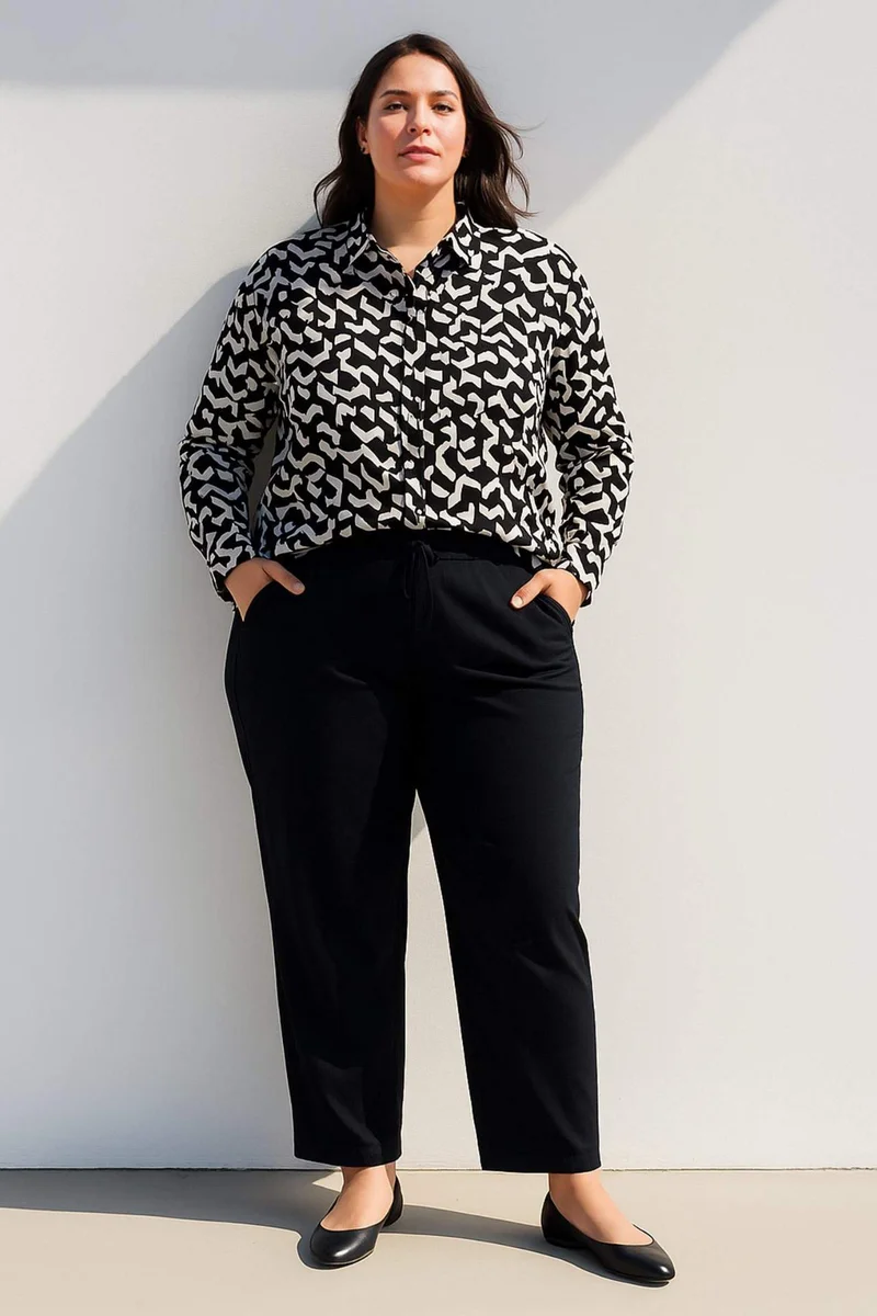 ديفاكتو Regular Fit Shirt Collar Printed Long Sleeve Shirt