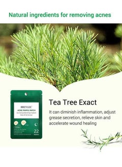 Breylee 22 Patches Acne Pimple Patch, Acne Healing Blemish Spot Treatmentmade with Tea Tree, Diminishinflammation, Adjustgrease Secretion, Relieveskin and Acceleratewound Healing for Evening Use  - Image 3