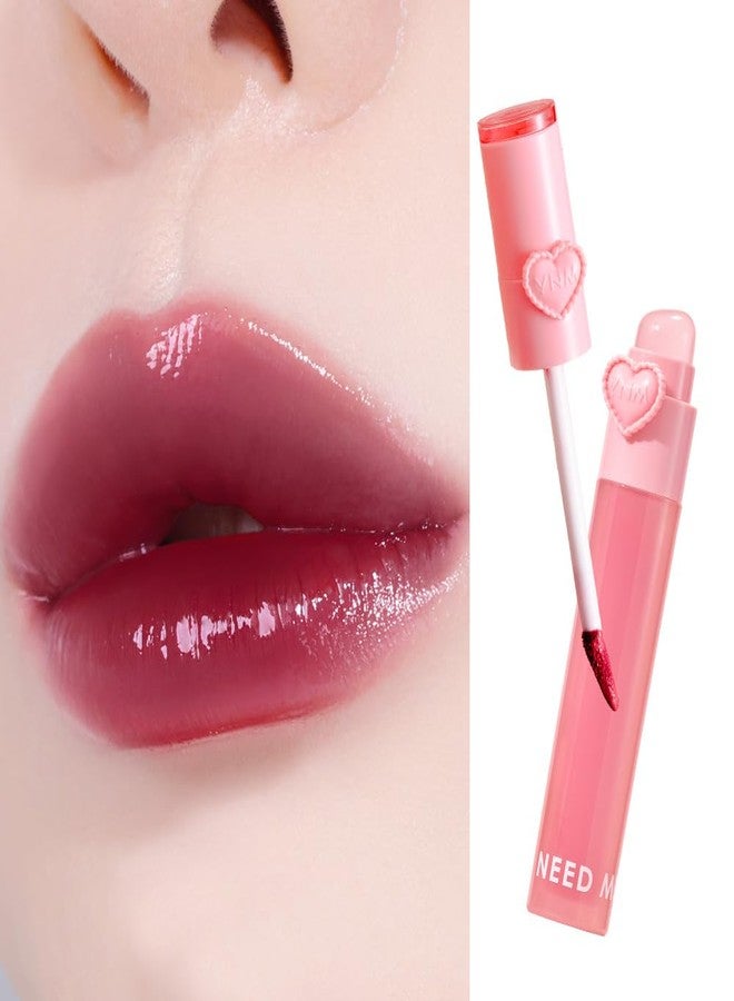 YNM Heart Jelling Tint, PLUM JELLING, Silicone Lip Brush Included, K-Beauty, Non-Sticky, Moisturizing, Smudge-Proof, Korean Lip Tint, Long-Lasting, Vivid Color, 0.09 oz - Image 1