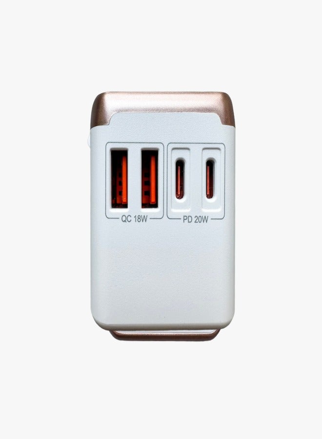 Phone Planet Universal Travel Adapter Plug, Multi-Functional Charger with 4 USB and Type-C Ports, Worldwide Power Socket with Multiple Country Adapters for International Travelers - Image 5