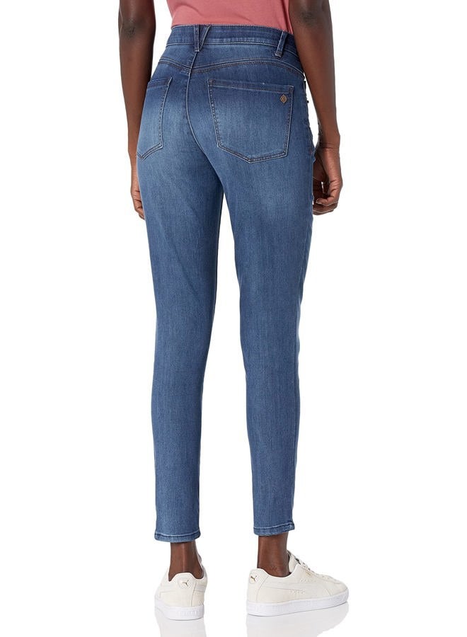 Democracy Women's High Rise Ab Solution Jegging, Blue, 12 - Image 2