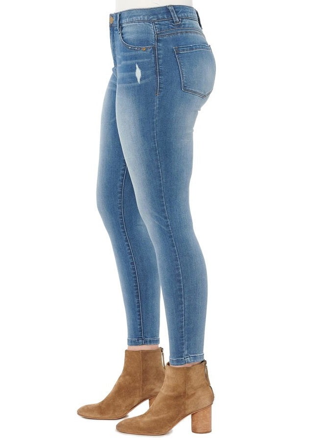 Democracy Women's High Rise Ab Solution Jegging, Blue, 12 - Image 3