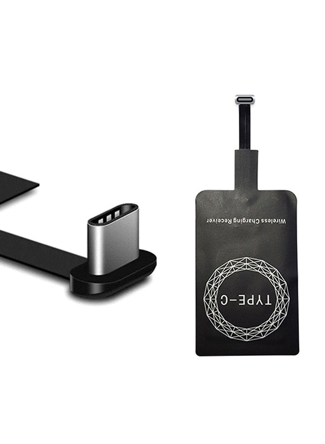 Type-C QI Wireless Charge Receiver Black - Image 2
