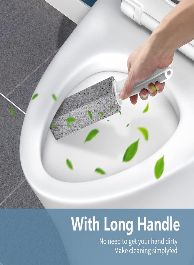Laiyeoy Toilet Bowl Cleaner Pumice Stone -Hard Water Stain Remover with Ergonomic Handle, Powerfully Removes Toilet Bowl Rings，Rust &Lime，Ideal for Toilet Brush/BBQ Grills/Sink/Pool/Bathroom【2Pack】 - Image 3