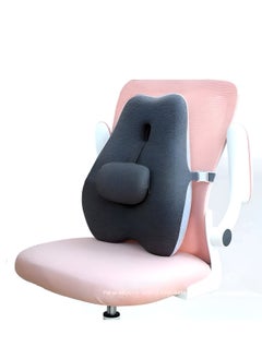 ESSENTIALS 360 Lumber Support Pillow for Office Chair Memory Foam Chair Cushion Back Support Chair to Relieve Back Pain with Adjustable Back for Car, Computer Chair, Wheelchair and Recliner.  - Image 1