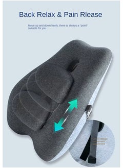 ESSENTIALS 360 Lumber Support Pillow for Office Chair Memory Foam Chair Cushion Back Support Chair to Relieve Back Pain with Adjustable Back for Car, Computer Chair, Wheelchair and Recliner.  - Image 2