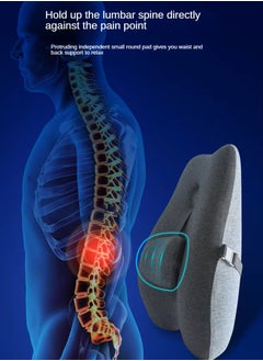 ESSENTIALS 360 Lumber Support Pillow for Office Chair Memory Foam Chair Cushion Back Support Chair to Relieve Back Pain with Adjustable Back for Car, Computer Chair, Wheelchair and Recliner.  - Image 3