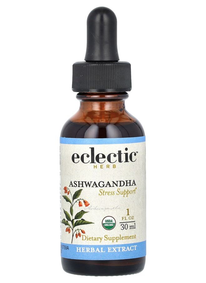 Eclectic Herb Ashwagandha Extract 250 mg 1 fl oz (30 ml) 
