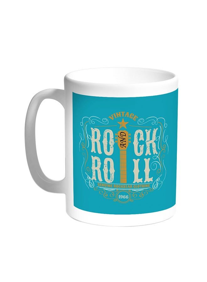 RKN Rock And Roll Printed Coffee Mug White 11ounce - Image 2