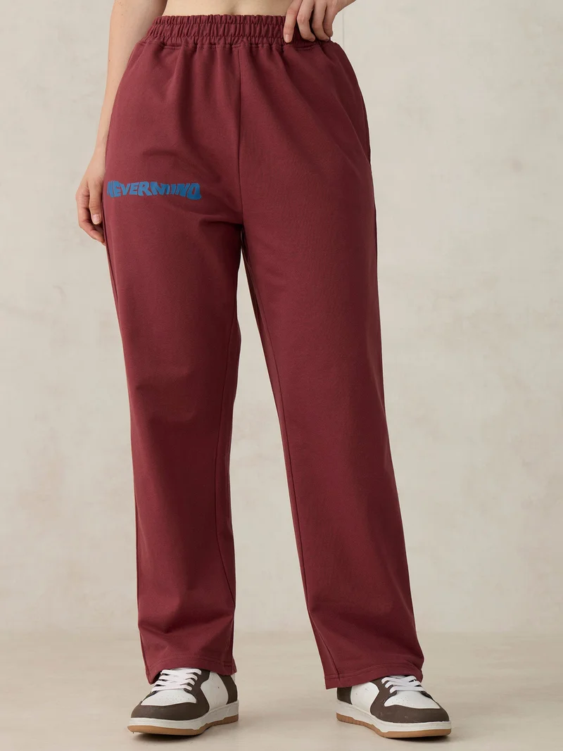 Brown V Waistband Sweatpants