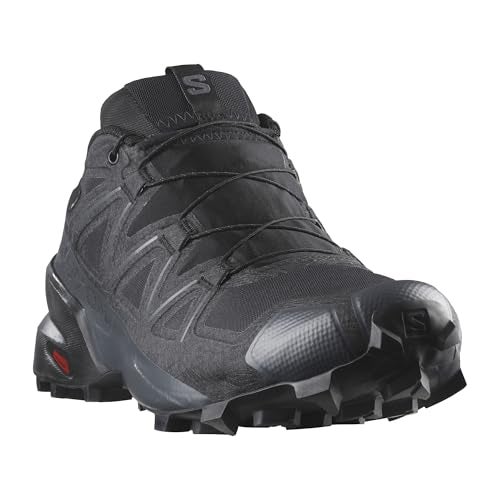 Salomon Men’s Speedcross GTX, Waterproof Trail Running Shoes - Black/Black/Quiet Shade - 11.5 Medium - Image 3