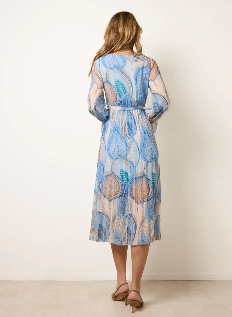 بلو فانيلا Crossover Pleated Dress