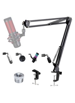 Generic Adjustable Microphone Suspension Boom Scissor Arm Stand For Radio Broadcasting , Arm Mic Stand, Adjustable Suspension Boom Scissor Arm Stand for HyperX QuadCast, QuadCast S RGB USB Condenser Microphone (without Microphone)  - Image 2