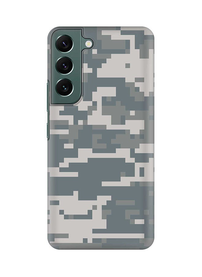 Stylizedd Case for Samsung Galaxy S22 5G Slim Snap Classic Series Shield Matte Finish Print - Digital Camo  - Image 1