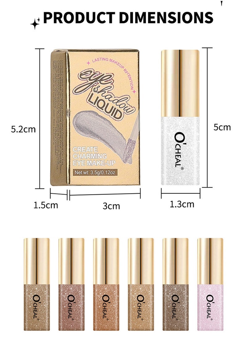 OCHEAL - Liquid Glitter Eyeshadow, Glitter And Glow Liquid Eye Shadow, Highly Pigmented, Glittery Finish, Long-Wearing, Transfer Proof - 04 Bronze -3.5g - Image 1
