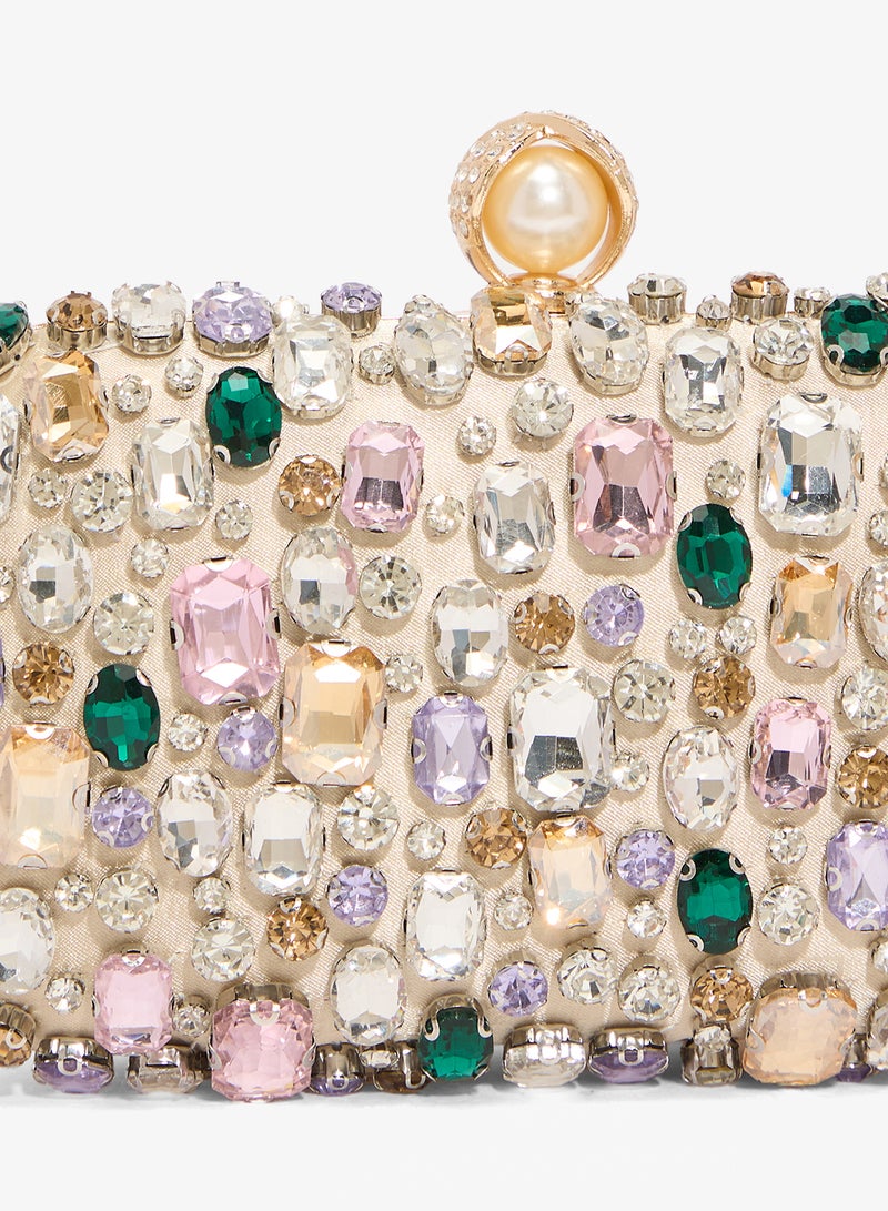 خزانة حقيبة مرصعة بالألماس متعددة الألوان - Image 3