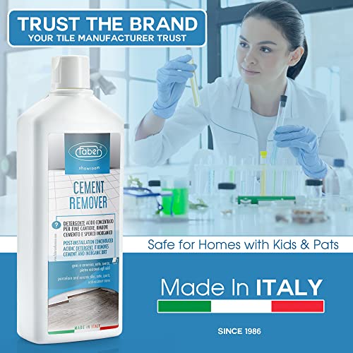 FABER Cement Remover for Tiles – Fast Acting Grout Haze Remover - Cement and Concrete Dissolver – 1 Liter Liquid - ECO Formula, Gentle Scent - Solvent Adhesives Remover & Efflorescence Remover - Image 3