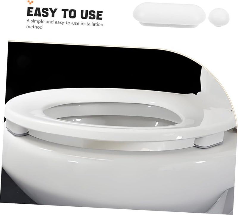 مجموعة استبدال واقي مقعد المرحاض 10 وسائد لراحة وأمان محسّنين سهلة التركيب - Image 4