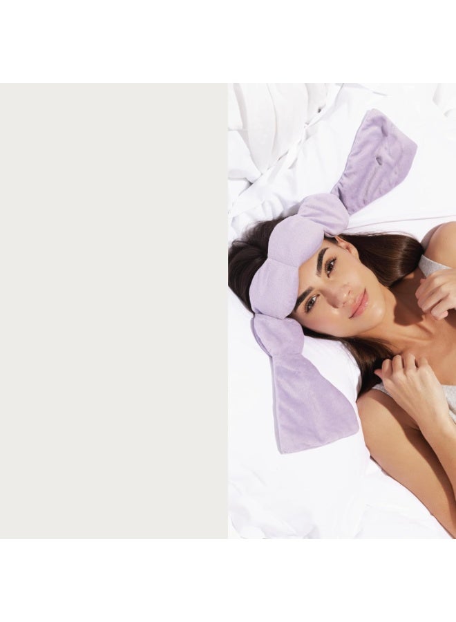 Gentle pressure sleep mask patented light blocking design for sleeping,traveling & relaxation,wisteria - Image 2