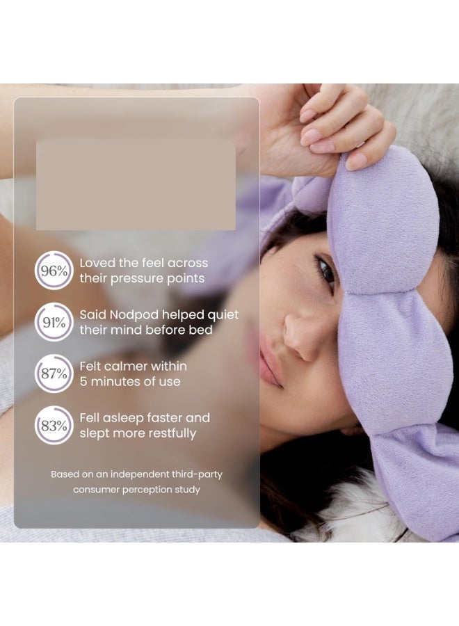 Gentle pressure sleep mask patented light blocking design for sleeping,traveling & relaxation,wisteria - Image 5