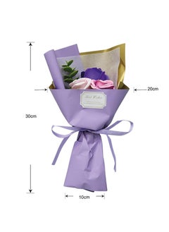 BABAZAM Soap Rose Flower Scented Bouquet for Wedding Anniversary Birthday Mothers Day and Any Special Occasions Multicolor  - Image 1