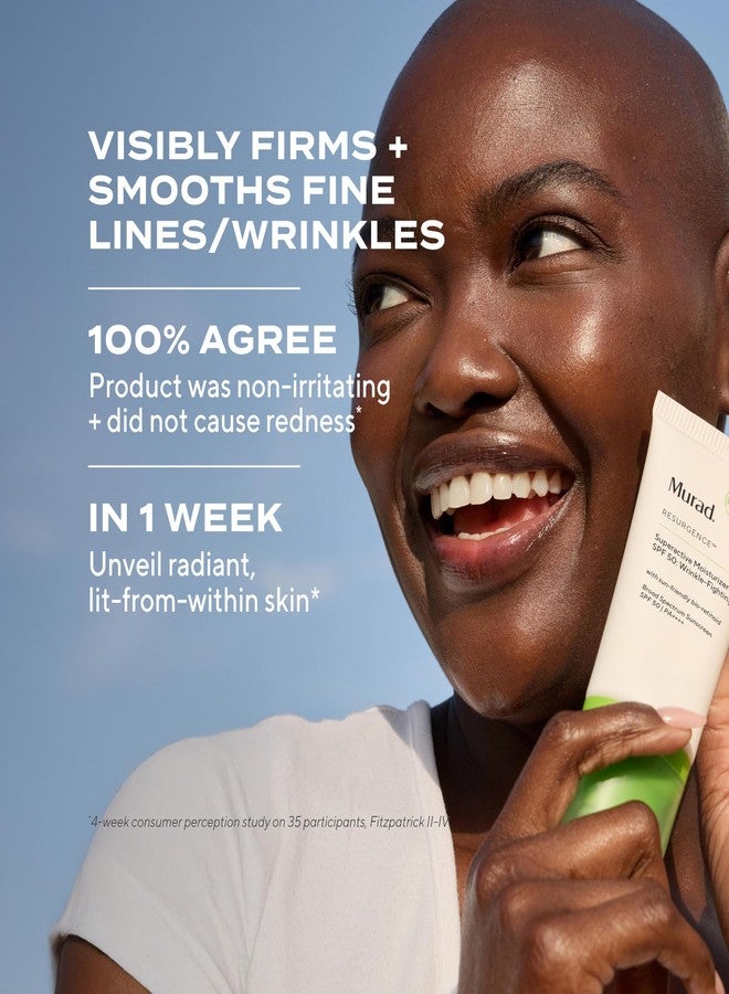 Murad Superactive Wrinkle-Fighting Moisturizer SPF 50 - Bio-Retinoid Ultra Sheer Facial Sunscreen Gently Targets Fine Lines and Wrinkles With Aging Protection From UVB/UVA - 1.7Fl Oz - Image 4