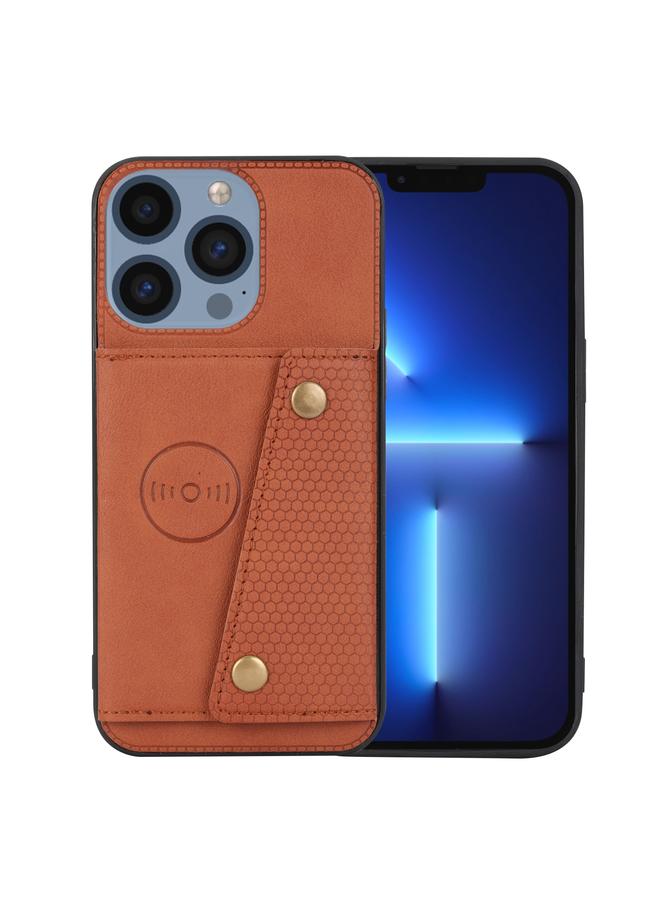 S-TOP Case For iPhone 16 Pro Max Double Buckle Card Slots PU + TPU Phone Case - Image 2