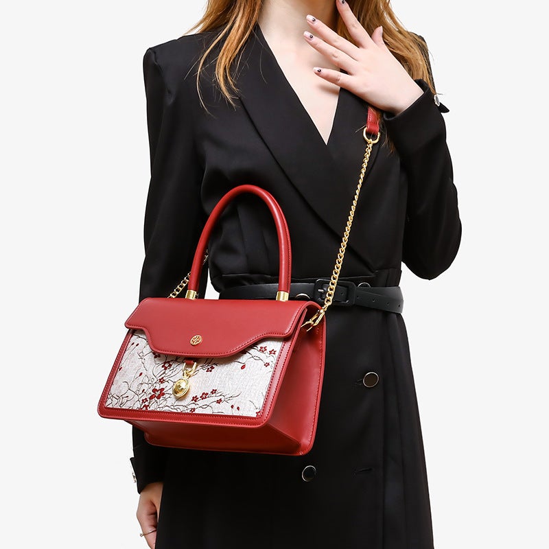 New Chinese Embroidered Small Square Bag Women'S Bag Middle-Aged Mother Cheongsam Handbag Bride Wedding Bag - Image 3