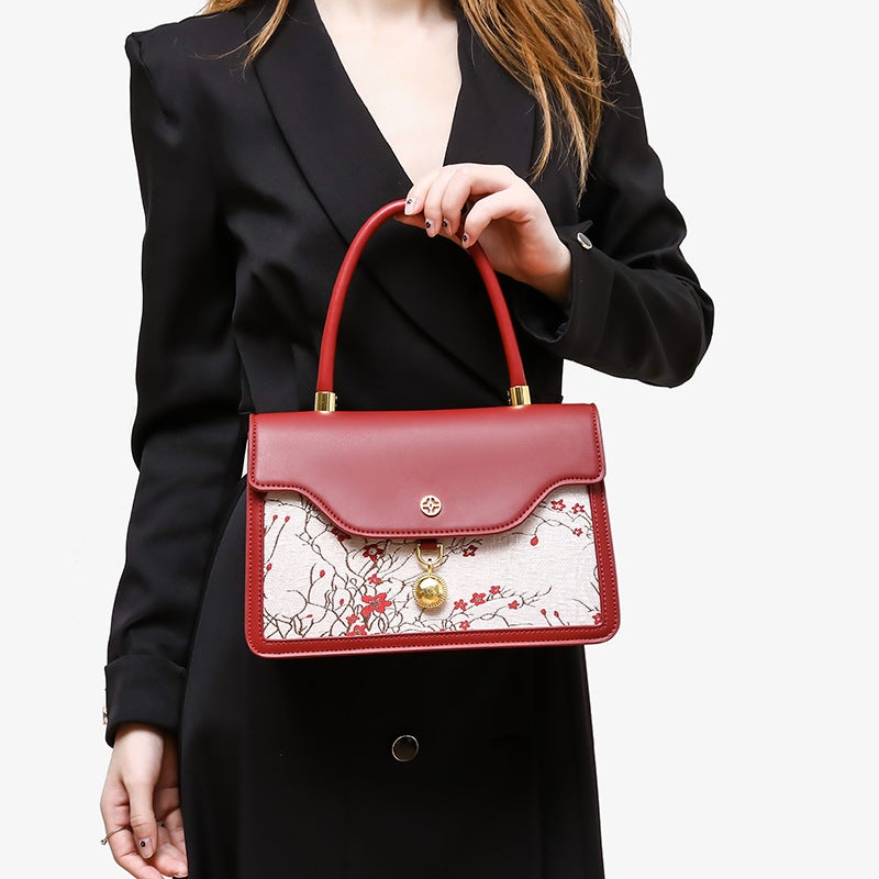 New Chinese Embroidered Small Square Bag Women'S Bag Middle-Aged Mother Cheongsam Handbag Bride Wedding Bag - Image 2