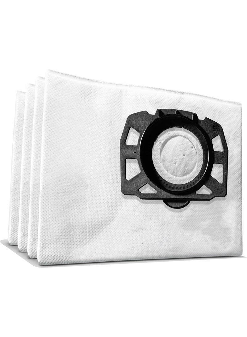 VIUAUAX 4Pack Replacement Fleece Filter Bags Compatible With Karcher WD4 WD5 WD5/P MV4 MV5 MV6 Wet & Dry Vacuums Replacement for Karcher 2.863-006.0 - Image 1