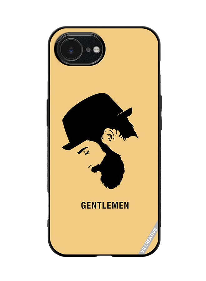 VR CREATIVE Protective Case Cover For Apple iPhone 16e Gentlemen Design Multicolour