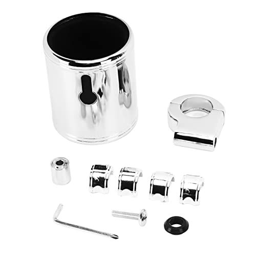 Tbest Motorcycle Cup Holder,Chrome Cup Holder,Chrome Adjustable Universal Motorcycle Handlebar Cup Holder for ATV 22-32Mm Handle - Image 4
