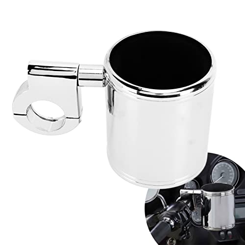 Tbest Motorcycle Cup Holder,Chrome Cup Holder,Chrome Adjustable Universal Motorcycle Handlebar Cup Holder for ATV 22-32Mm Handle - Image 5