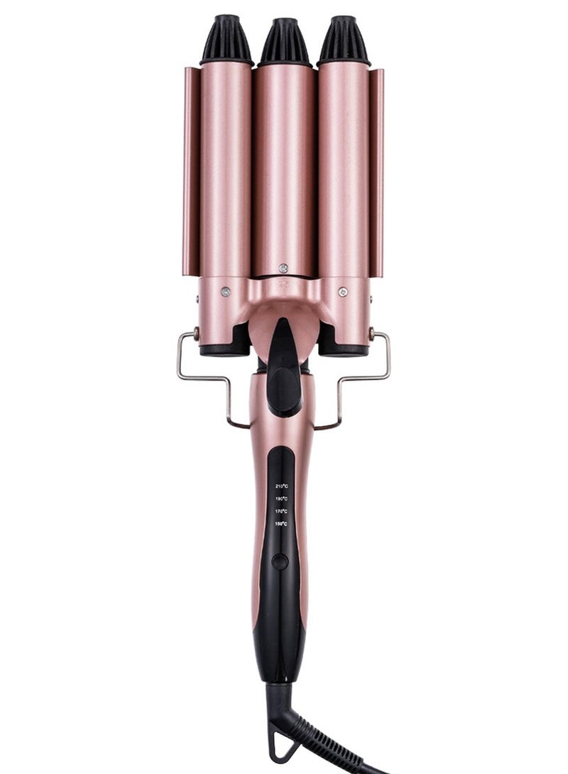 دوشر سيراميك فير الشعر ب 3 اسطوانات، لتجعيد الشعر، تصفيف أدوات تصفيف المموج لصالون - Image 1