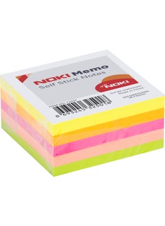 Memo Neon Cube Sticky Note Paper 250 Sheets 50 x 50 mm